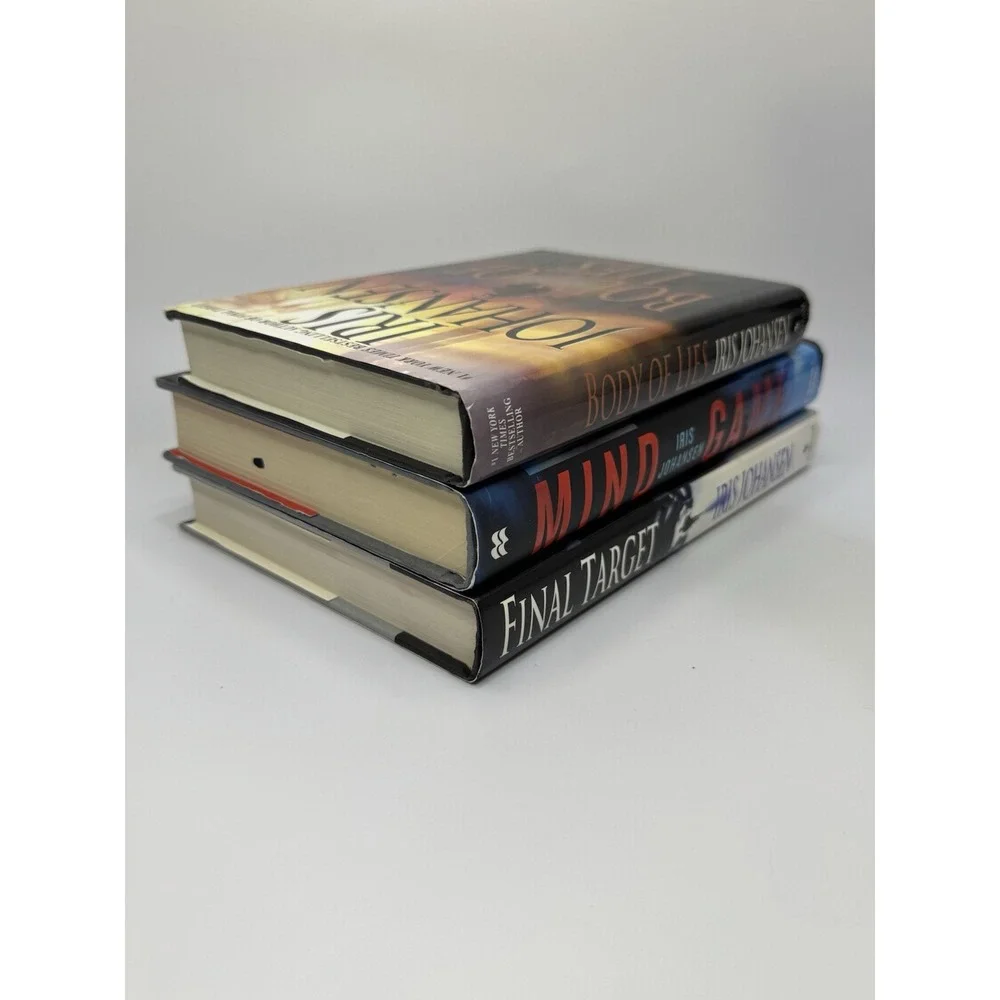 IRIS JOHANSEN Book Lot 3 First Edition HB Final Target Mind Games Body of‎ Lies